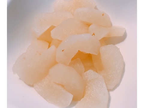 ケーキやタルトに レンジで簡単 梨のコンポート レシピ 作り方 By 専業主婦t 楽天レシピ